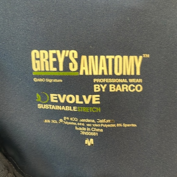 Greys Anatomy Navy Blue Scrub Pants - Picture 5 of 5
